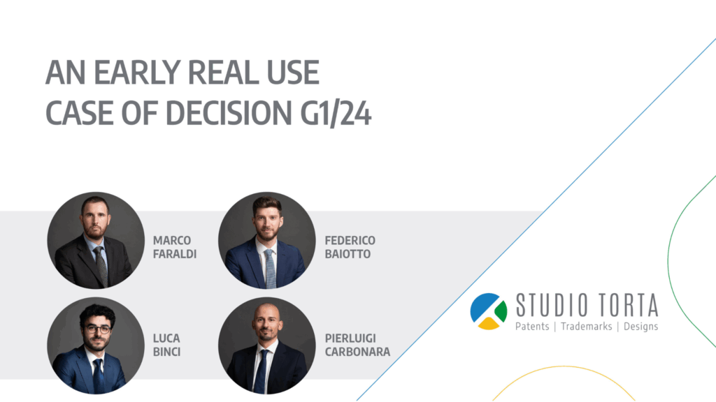 Immagine rappresentativa di An early real use case of decision G1/24