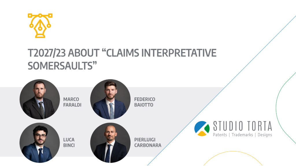 Immagine rappresentativa di T2027/23 about “Claims interpretative somersaults”