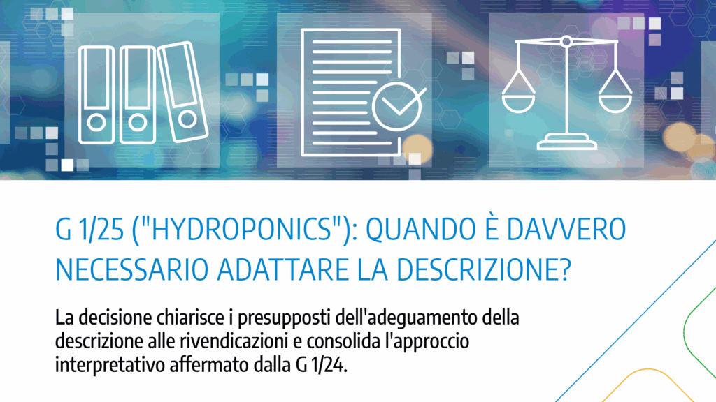 Immagine rappresentativa di G 1/25 (“Hydroponics”): quando è davvero necessario adattare la descrizione?